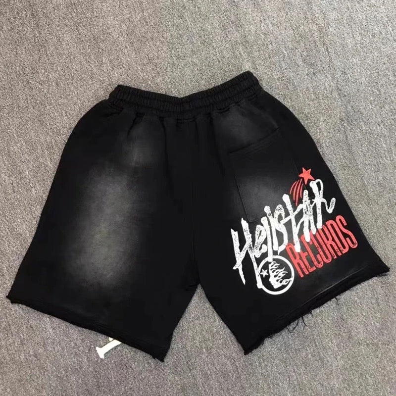 Hellstar Studios Noise Vintage Black Sweat Shorts