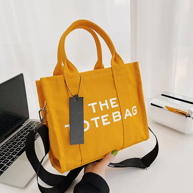 The Tote Bag Women's Bag New Fashion Printed Letter Canvas Handbag Luxury Brand Shoulder Crossbody Bags Shopping Classic 2023