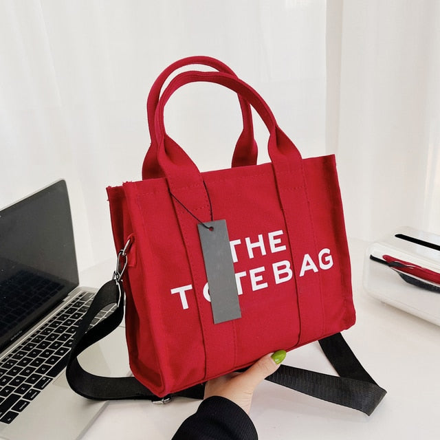 The Tote Bag Women's Bag New Fashion Printed Letter Canvas Handbag Luxury Brand Shoulder Crossbody Bags Shopping Classic 2023