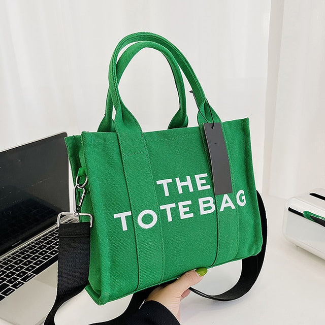 The Tote Bag Women's Bag New Fashion Printed Letter Canvas Handbag Luxury Brand Shoulder Crossbody Bags Shopping Classic 2023